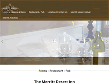 Tablet Screenshot of merrittdesertinn.com